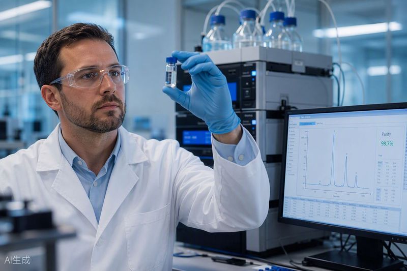 Independent HPLC purity analysis in the laboratory